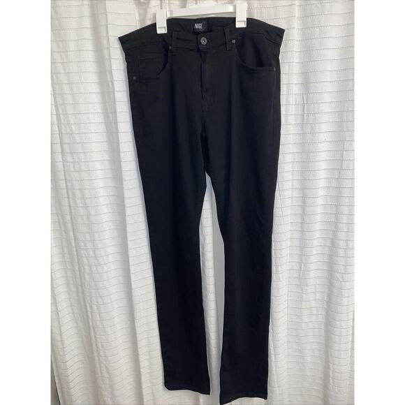 paige jeans womens 36 Black Casual Pants